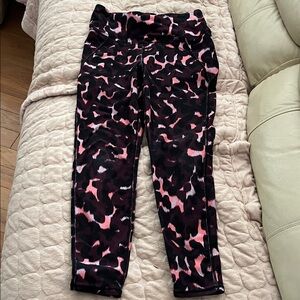 Betsey Johnson Pink and Black Leggings